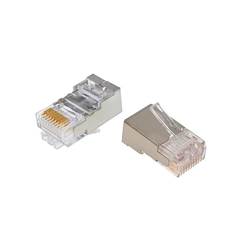 CONECTOR RJ45 BLINDADO CAT6 MACHO