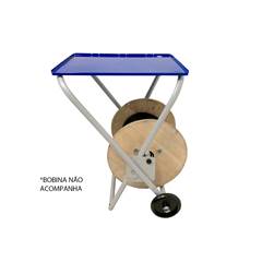 CARRINHO PARA BOBINA DE DROP COM MESA