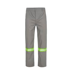 CALÇA NR 10 CINZA REFLET VERDE M