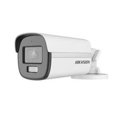 CÂMERA HIKVISION 2MP BULLET FIXA COLORVU COM LUZ HÍBRIDA INTELIGENTE DS-2CE12DF0T-LFS 2.8MM