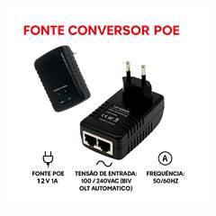 FONTE CONVERSOR POE 12W-1A