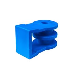 ROLDANA PLASTICA 2 RANHURAS AZUL