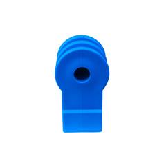 ROLDANA PLASTICA 2 RANHURAS AZUL