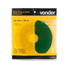 FITA DUPLA FACE ACRILI 12MM X 20M VONDER