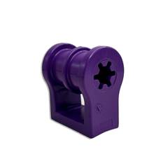 ROLDANA PLASTICA 2 RANHURAS ROXO