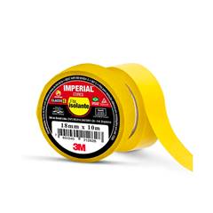 FITA ISOLANTE 18MM X 10M IMPERIAL AMARELA 3M