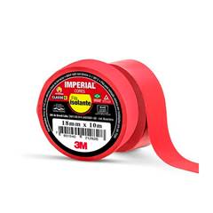 FITA ISOLANTE 18MM X 10M IMPERIAL VERMELHA 3M