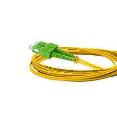 CORDÃO OPTICO SC/APC - LC/UPC SM DUPLEX 2,5M 3MM