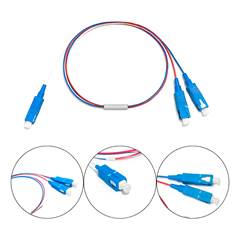 SPLITTER 1X2 SC UPC CONECTORIZADO