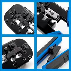 ALICATE DE CRIMPAR RJ45 COM CATRACA PLUS