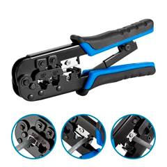 ALICATE DE CRIMPAR RJ45 COM CATRACA PLUS